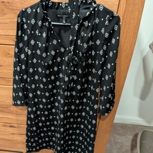 White House Black Market Black and White Dress